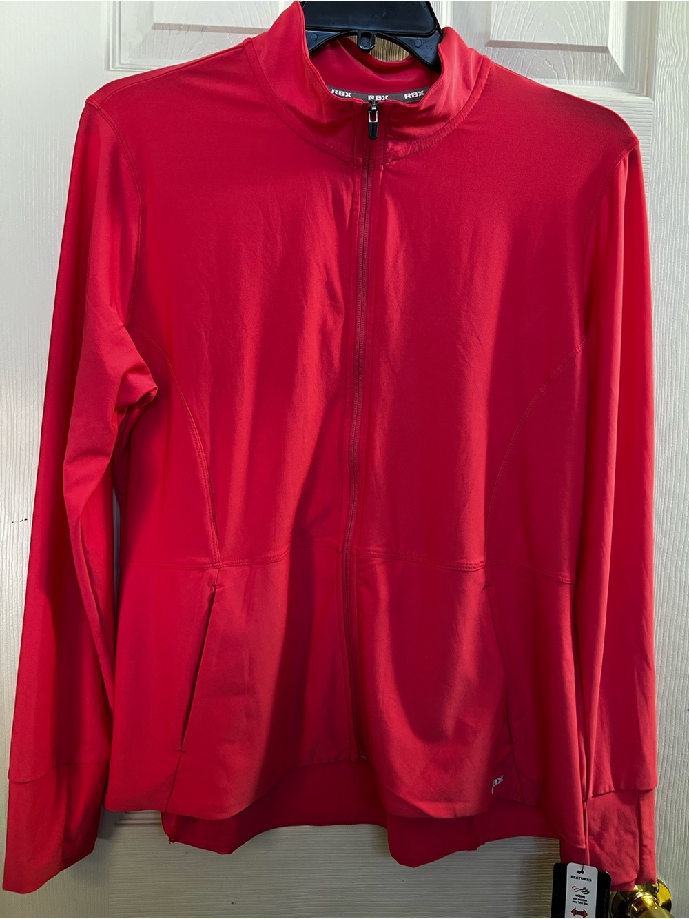 RBX Hot Pink Full-Zip Athletic Jacket